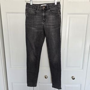 Zara Kids Size 12 Faded Black Skinny Adjustable Jeans